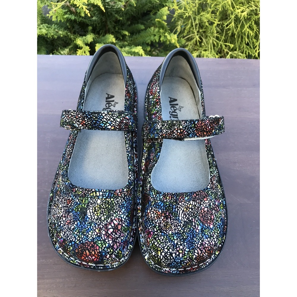 Alegria Professional Cathedral Nurses/Doctor/Chef Shoes Leather Clog Size‎ 38